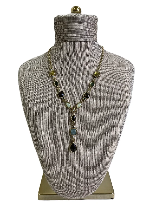 Stylish necklaces and pendants with diamonds for a glamorous and elegant look-Necklace Lariat & Y-drop By Cmf