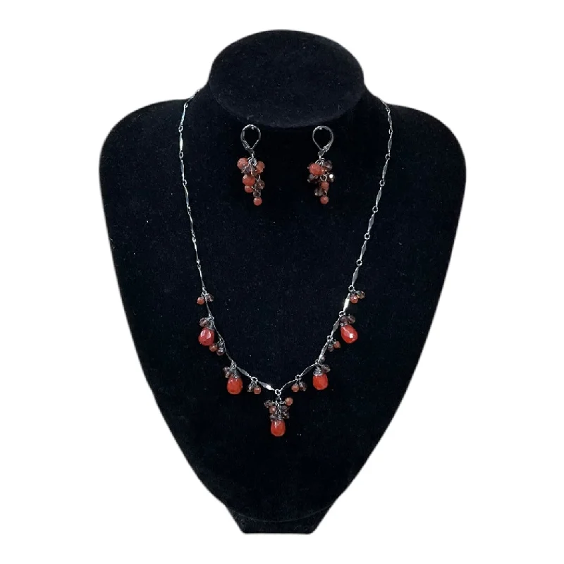 Beautiful necklaces and pendants with moonstone for an ethereal, mystical appearance-Necklace Set By Cme