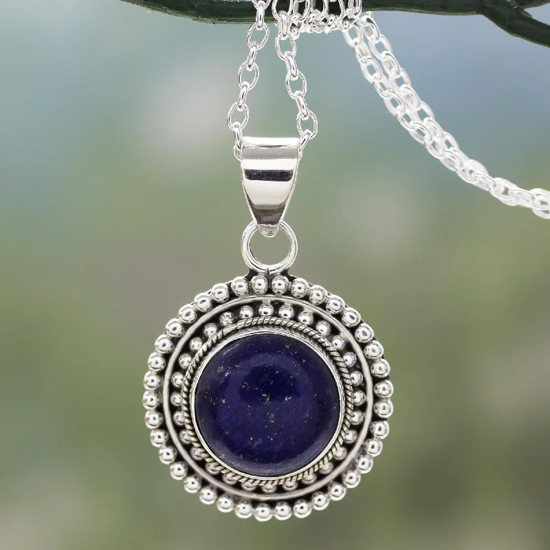 Necklaces and pendants with infinity love symbols for an eternal, romantic gesture-Royal Sunset Lapis Lazuli Pendant Necklace