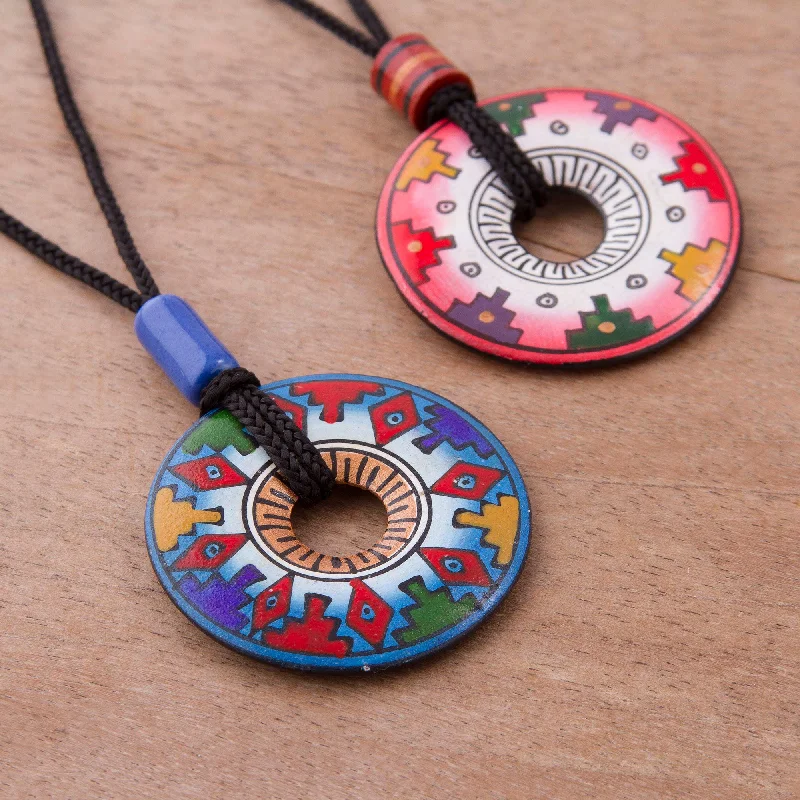 Best necklaces and pendants with black diamonds for an edgy, bold statement-You and I Ceramic Pendant Necklaces