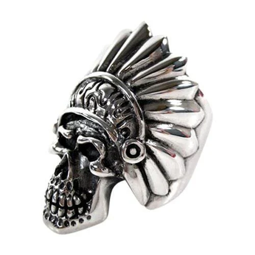 Rings with adjustable bands for perfect fit -Indian Biker Ring