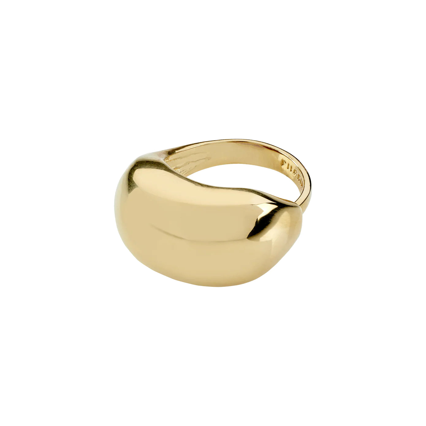 Rings with pave-set gemstones for brilliance -Pace Gold Plated Ring