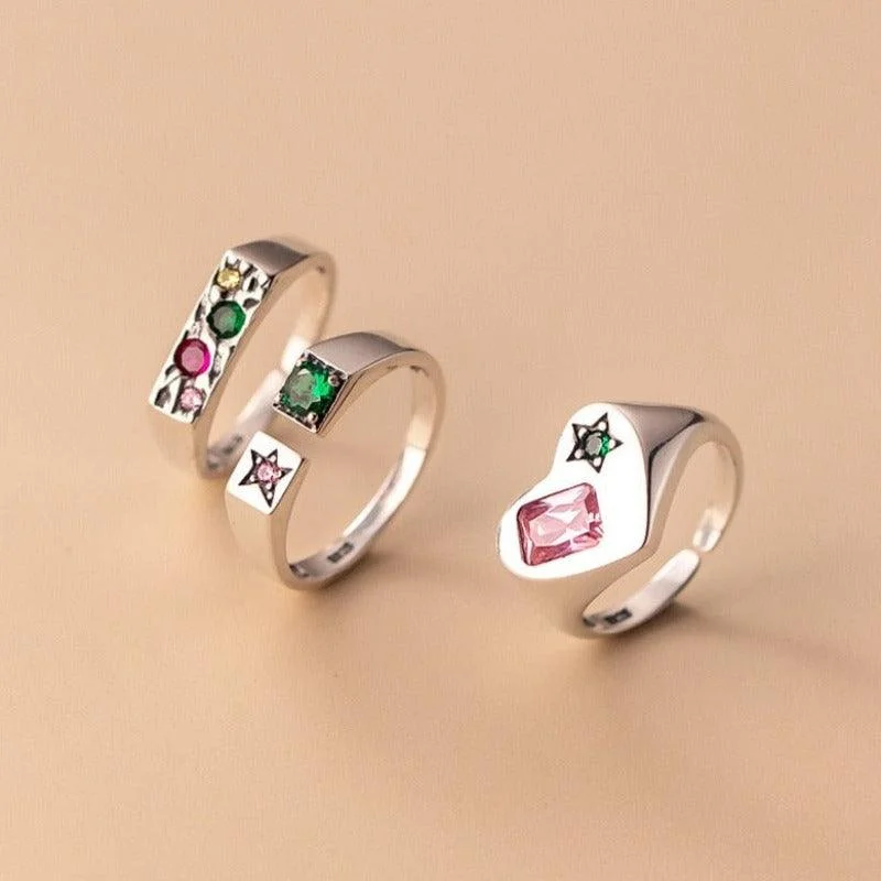 Rings with coral stones for vibrant pop -She's A Rare Gem Mystical Ring