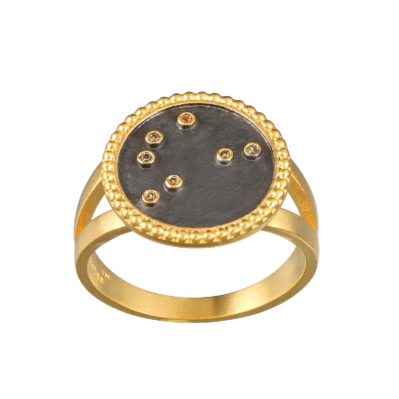 Rings with vintage-inspired rose-cut diamonds -Shine in Sisterhood Constellation Ring